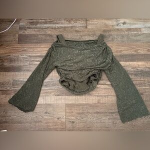 SHEIN Olive Long Sleeve Top
